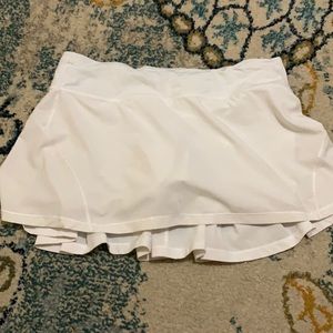 white lulu lemon skirt